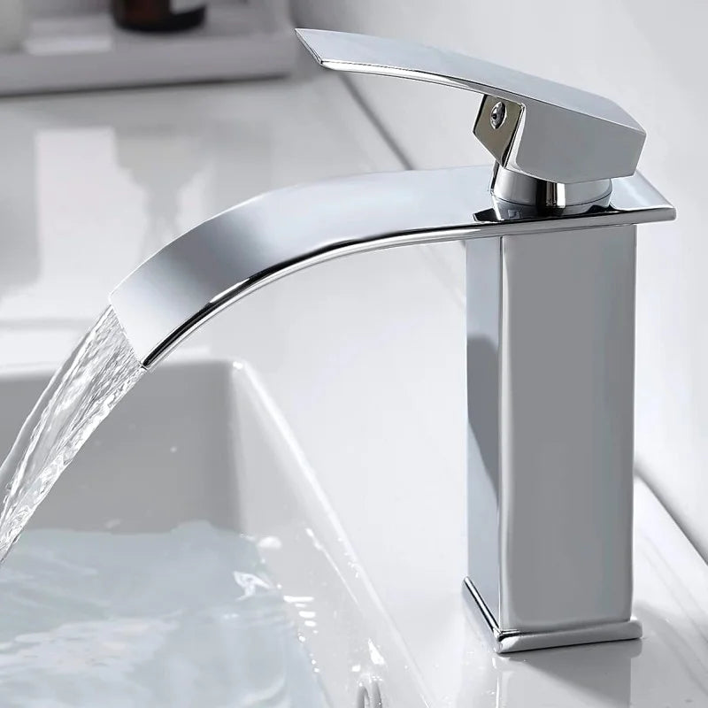 EKKO E131231C Chrome Waterfall Basin Mixer
