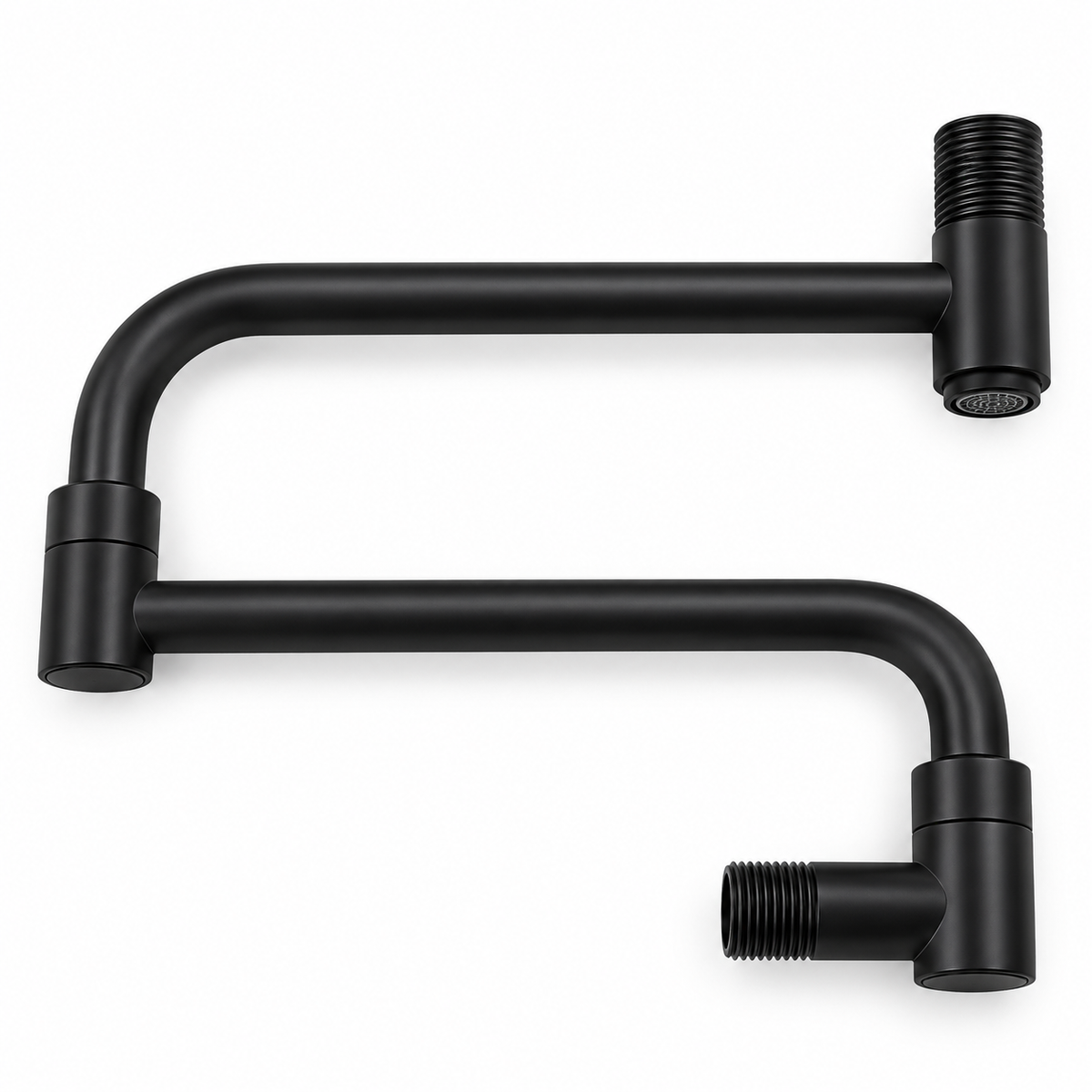 YunSaGa Articulated Wall-Mounted Faucet – Black