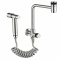 YunSaGa Y040103M Wall-Mounted Kitchen Faucet with Handheld Sprayer